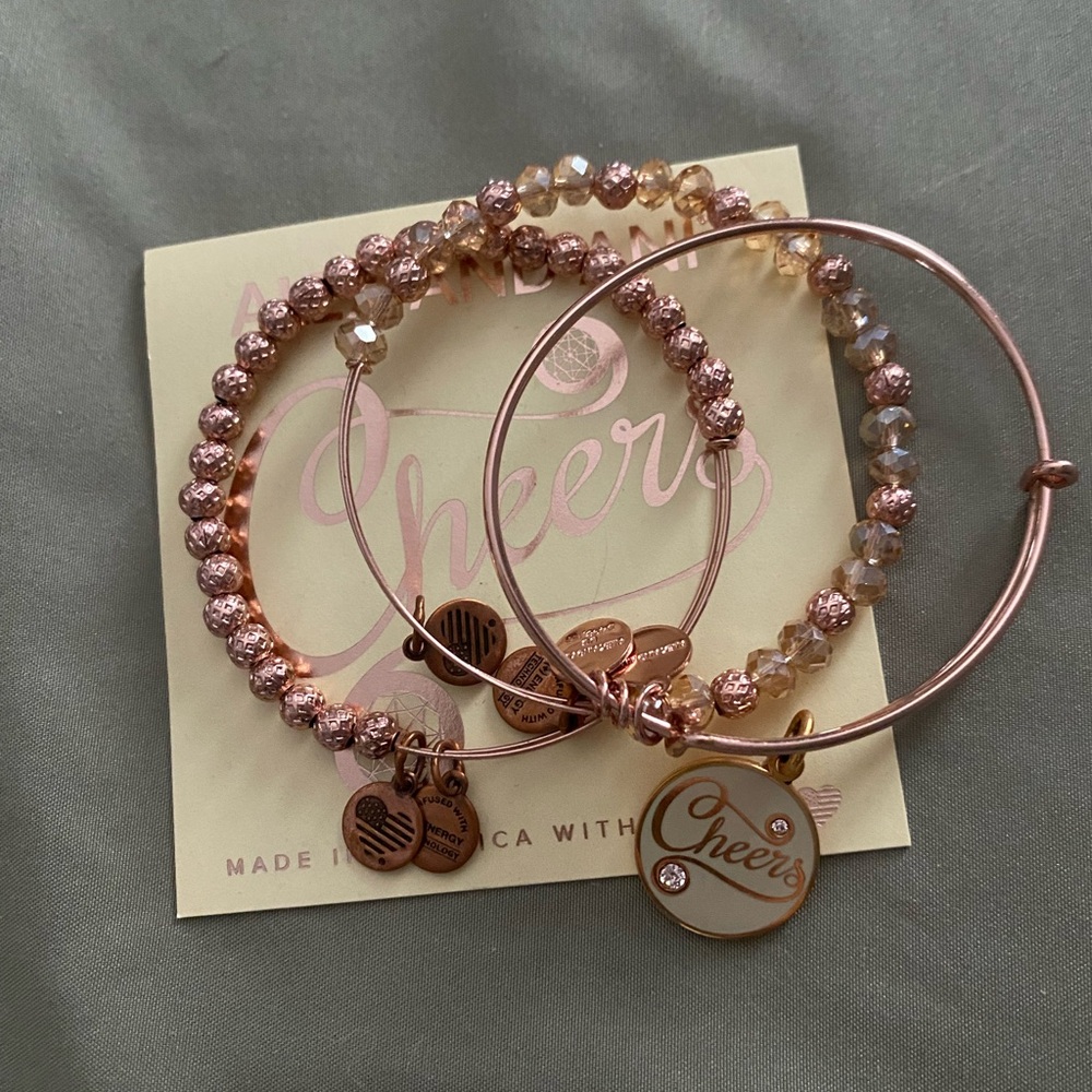 Alex and Ani Cheers Bangle Bracelet Set